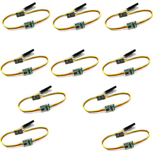 High voltage 3.6V - 24V 5A RC Servo Signal Reverser Rotation for Rc Servo for JR Futaba Plane V-tail