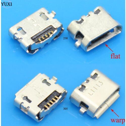 YuXi 10pcs Micro USB Connector 5Pin usb Jack Socket Female Charging Port For Sony U5 U5i for HTC G6 G8 G13 Mobile Phone