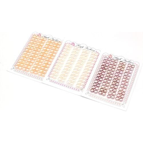 Natural freshwater pearl bread-shaped pearl 28PC/card for making jewelry DIY earring accessories