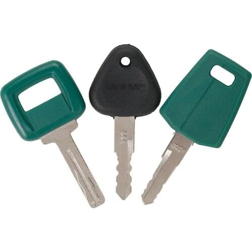 3Pcs 777 Ignition Keys For Volvo Wheel Loader Excavator Heavy Equipment BU1876
