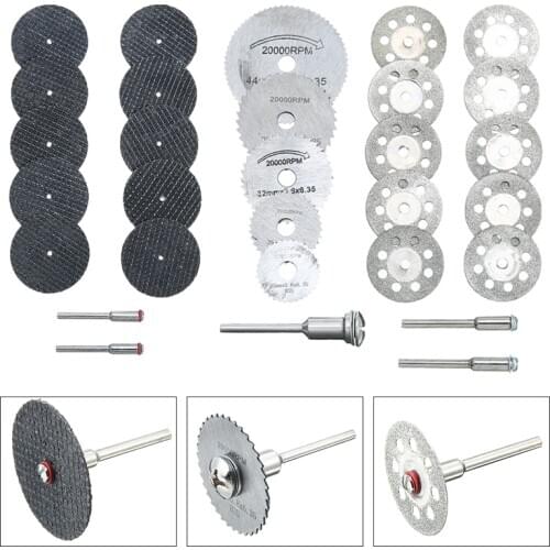 30pcs/set Metal Cutting Disc Circular Saw Blade Wheel Cutting Sanding Grinder DIY Craft Cutter Rotary Tool