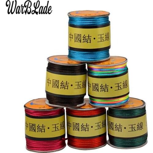 60m 1.5mm 2mm 2.5mm Nylon Thread Cord Cotton Cord Chinese Knot Plastic String DIY Rope Bead Bracelet Necklace Jewelry Making