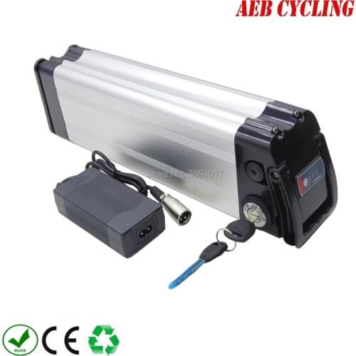 EU US free shipping and taxes aluminum case 250W/350W/500W 36V 13.6Ah 18650 Lithium ion ebike battery pack for electric bike