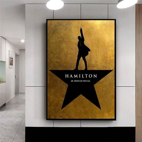 American Hamilton Musical Art Wall Picture Canvas Painting Modern Fashion Broadway Posters and Prints For Living Room Home Decor