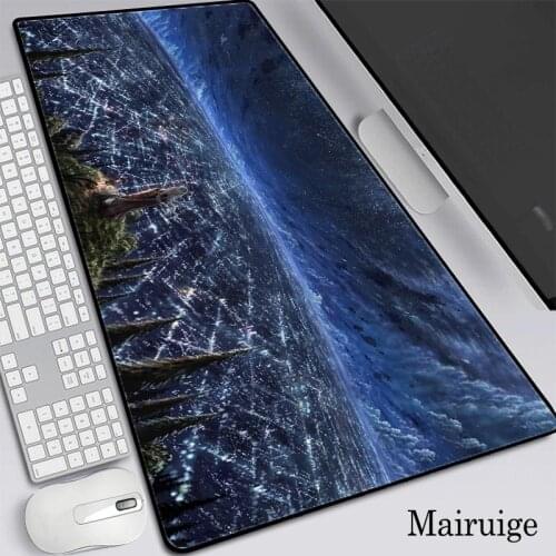 Cityscape Panorama LED Light Large Gaming Mouse Pad RGB 900x400/350X600mm LED Lighting Mousepad Gamer Computer Desk Mat Pad XXL