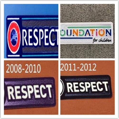 Fair play Football Patch Respect for All Badge 2008-2010 2011-2012 2012-2021 Season Respect armband