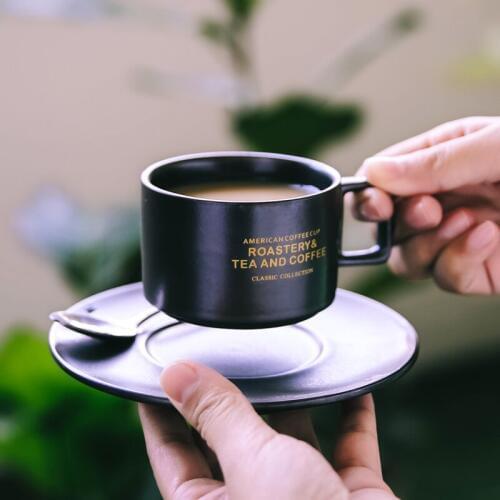 Europe Bone China Coffee Cup Saucer Spoon Set 110ml Vintage Ceramic Mug Top-grade Porcelain Tea Cup Cafe Party Drinkware