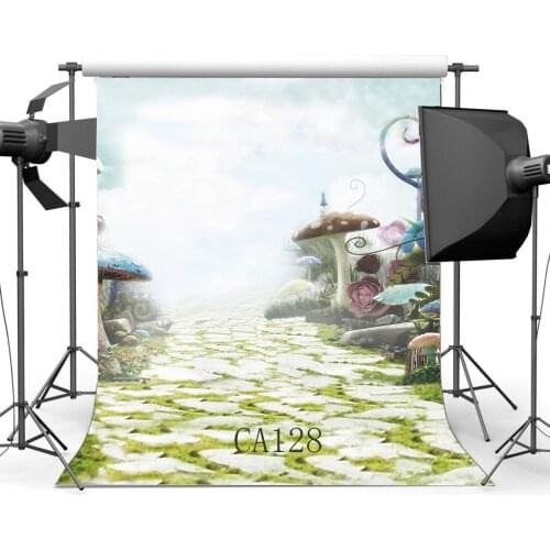 Photography Backdrops Fairy Tale Mushroom Wonderland Toddlers Portraits Background