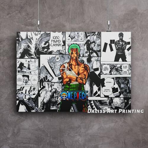 Canvas Anime Zoro Pictures Home Decoration Paintings Poster HD Prints Wall Art Modular Living Room Framed