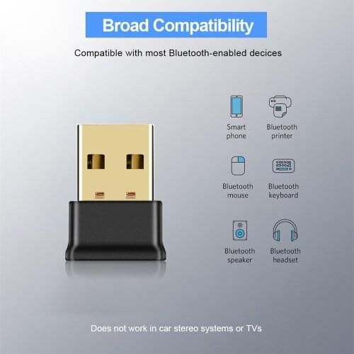Kebidumei USB Bluetooth Adapter Realtek 8761 Bluetooth 5.0 Dongle For Computer PC Speaker Mouse Music Audio Receiver Adapter