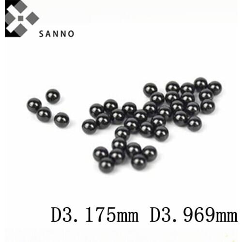 100pcs/pack D3.175mm D3.969mm G5 grade ceramic ball Si3N4 ceramic ball for bearing and valve