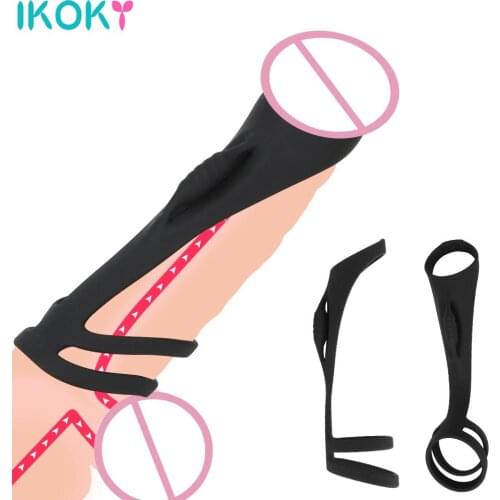 Penis Ring Third Ring Sex Toys for Men Penis Enlargement Cock Ring Silicone Delay Ejaculation