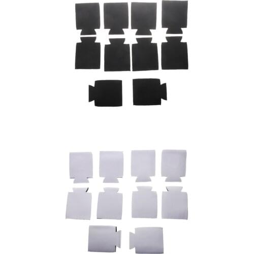 10pcs Stubby Beer Bottle Soda Tin Can Cooler Sleeve Holder Wrap Wedding Favor