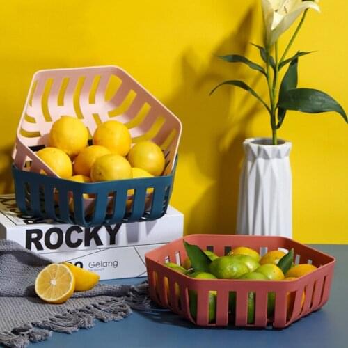 Fruit Basket Northern Europe Ins Creative Plastic Storage Containers Storage Baskets Organizer Box Kitchen Gadgets Accessories