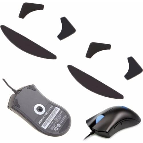 2 Sets 0.6mm Mouse Feet Skates Mouse Pads for Razer DeathAdder Mouse Mice Skate Black Good Quality C26