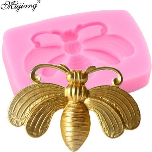 Kitchen Baking DIY Bee Shape 3D Fondant Cake Silicone Molds Insect Cake Decorating Tools for Candy Chocolate Cupcake Mold