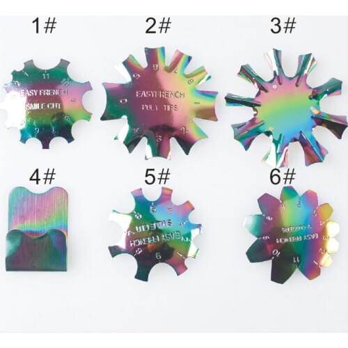 Easy French Nail Tip Edge Cutter V Shaped Line Nail Tool Cutter Nail Stencil Edge Trimmer Acrylic Gel Nail Manicure Nail Tool