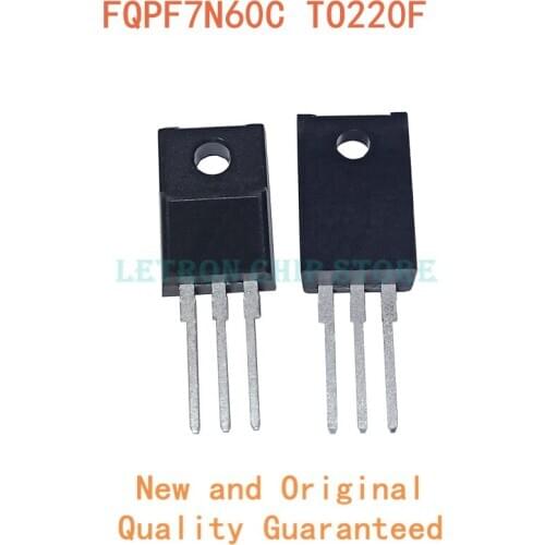 10PCS FQPF7N60C TO-220 7N60C TO-220F 7N60 TO220 FQPF7N60 TO220F MOSFET transistor N-CH new and original IC Chipset