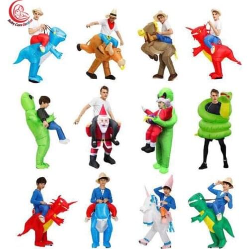 Dinosaur Inflatable Costume Party Costume Fancy Mascot Anime Halloween Costume Adult Children Dinosaur Cartoon