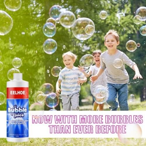 Outdoor Game Bubble Solution Refill for Bubble Maker Outdoor Game Supply with Plenty Bubbles for Boys Girls Kids