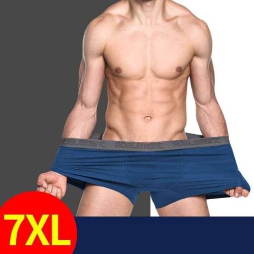 Mens Underwear Modal Boxers Shorts Homme Panties Man Trunk Casual Breathable Pouch Underpants Male Fat Pants Large Size 3XL-7XL