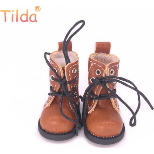 Tilda 1/8 Doll Boots Toy Shoes For Blythe Pullip Dolls,4cm Boots Shoes for Blyth EXO Korea KPOP 15cm Plush Doll Accessories