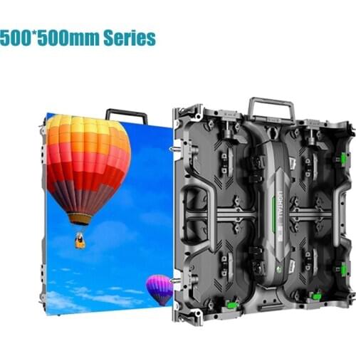 P3.91mm 128*128pixels die cast aluminum cabinet rgb SMD2121 led display screen rental advertising video wall panel indoor