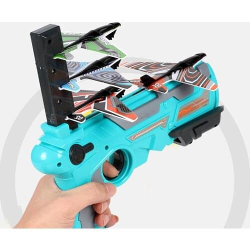 Foam Airplane Launcher Bubble Catapult Plane Toy Airplane Toys for Kids Plane Catapult Gun Shooting Game Outdoor Sport Toys