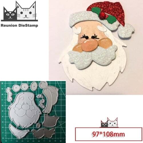 Reunion New Design Craft Metal Die Santa Avatar Cutting Die Scrapbooking Album DIY Paper Card Embossing Stencils Molds
