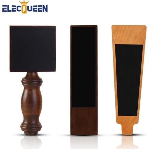 Personalized Beer Handle Home Brew Wooden Engraved Tap Handle, Reusable Chalkboard DIY Craft Beer Faucet Handles Bar Decor