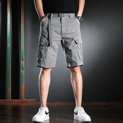 Cargo Shorts Men Summer New Mens Casual Baggy Shorts Male Cotton Loose Multi-Pocket Shorts Man Outdoor Military Short Pants