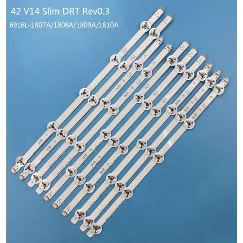 LED strip For Panasonic 42'' 6916L-1807A 6916L-1808A 6916L-1809A 6916L-1810A TX-42AS740E TX-42AS650B TX-42AS740B TX-42AS650E