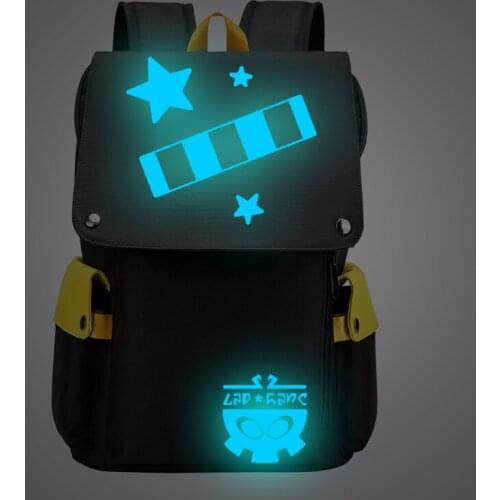 Unisex Anime Cartoon Grey Phantom Kalie Lemon Godrose Reid Luminous Travel Rucksack Casual Schoolbag Student Backpacks