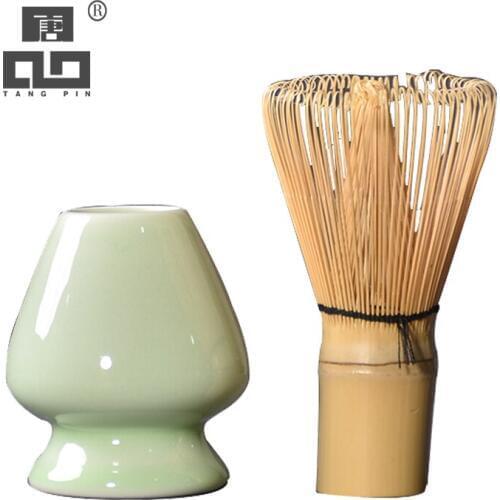 TANGPIN japanese ceramic matcha bowls with bamboo whisk tea ceremony sets japanese tea sets drinkware