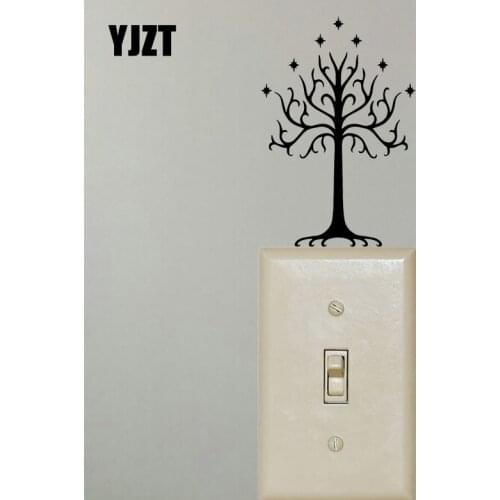 YJZT Tree Pattern Vinyl Decal Wall Switch Sticker Decor Cartoon Modern Art S19-0906