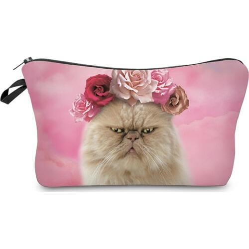 2019 Travel Portable Cosmetic Bag with Fruit Pattern New Women Multifunction Makeup Cases Pouches Toiletry Organizer Storage Bag