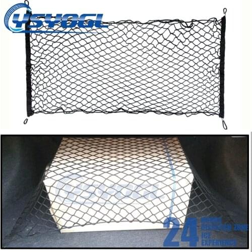 120*60 90*60 70*70cm Car Trunk Net Pocket Car Trunk Storage Storage Net Fixed Elastic Net Non-slip Car Accessories Universal