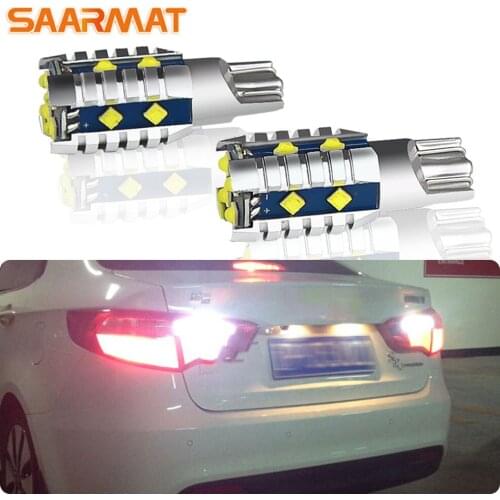 2 No error T15 LED Bulb No error 12SMD chips For Kia Ceed Rio K2 3 4 5 Sportage Cerato Picanto Sorento Car Reverse Backup Lights