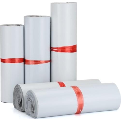 20Pcs White Self-seal Adhesive Courier Bags Storage Bags Thicken Waterproof Bag Mailer Postal Mailing Bags Multiple Sizes