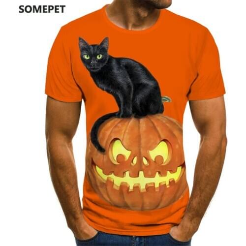 2020 Halloween Anime Printed Hip-Hop T-Shirt Mens WomenS Fashion T-Shirt Harajuku Style Top Shirt
