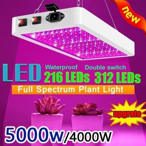 5000W/8000W 216/312 LEDs Full Spectrum LED Plant Grow Light Veg Bloom Lamp Indoor Plant Growing Light Greenhouse Grow Lights