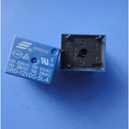 5pcs 12V Coil SPDT 4 Pin Mini Power Relays PCB Type SRD-12VDC-SL-A