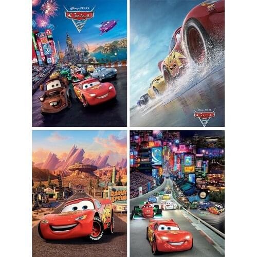Diamond Painting New Arrivals Disney Racing Cars Cartoon McQueen Hobby Art Set 5D DIY Mosaic Kits Embroidery Crafts Home Decor