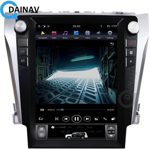 Vertical Screen Android Tesla Style Car GPS Navigation For-Toyota Camry 2012-2016 Car Multimedia Player Auto Radio Tape Recorder