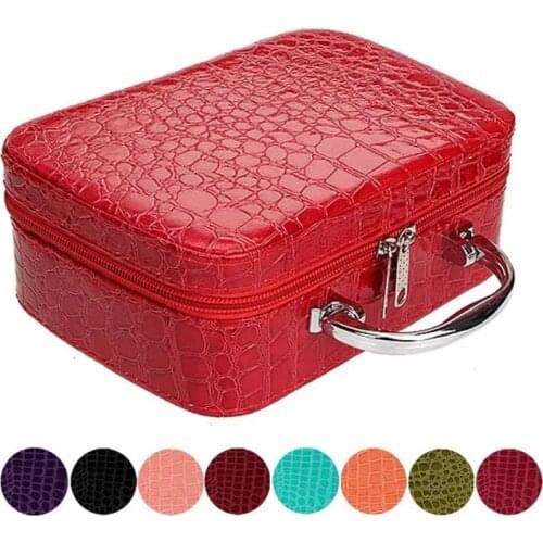Hot Sale Women Cosmetic Bags Travel Handbags PU Leather Organizer Makeup Bag