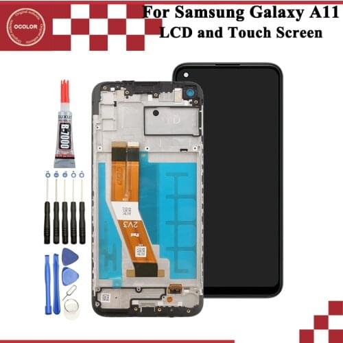 Ocolor For Samsung Galaxy A11 LCD Display And Touch Screen Assembly 6.40 inch For Samsung Galaxy A11 Screen Replacement