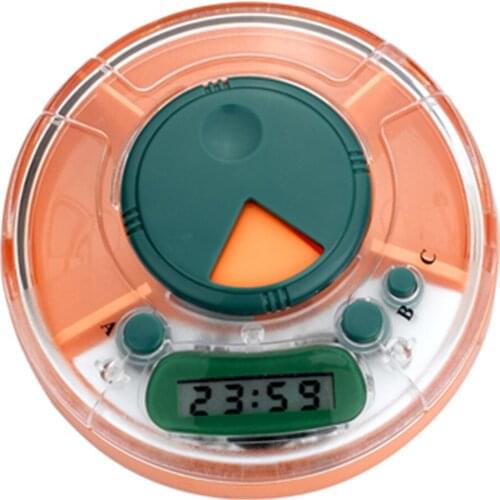 GREENWON Pill Holder Alarm Box Medicine Case LED Timer Reminder