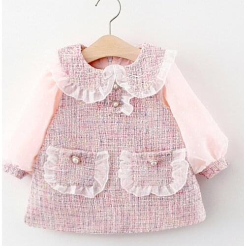 AmyaBaby Kids Birthday Dresses For Girls Spring Autumn Long Sleeve Infant Clothing Princess Costume Christmas Baby Girl Dress