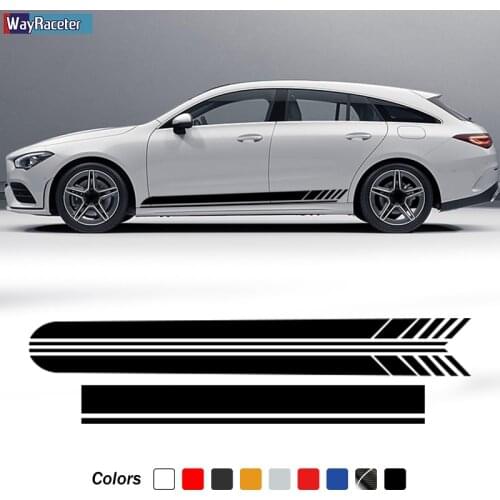 Edition 1 AMG Car Hood Decal Side Stripes Skirt Sticker For Mercedes Benz CLA Class C117 C118 W117 W118 X117 X118 CLA45 CLA35