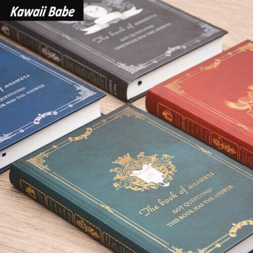 Diary Notepads Stationery Vintage Journal Line Notebook A5 Thick European Style Budget Planner School Office Supplies Sketchbook